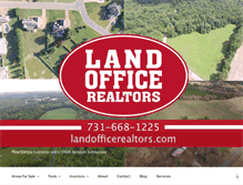 Tablet Screenshot of landofficerealtors.com